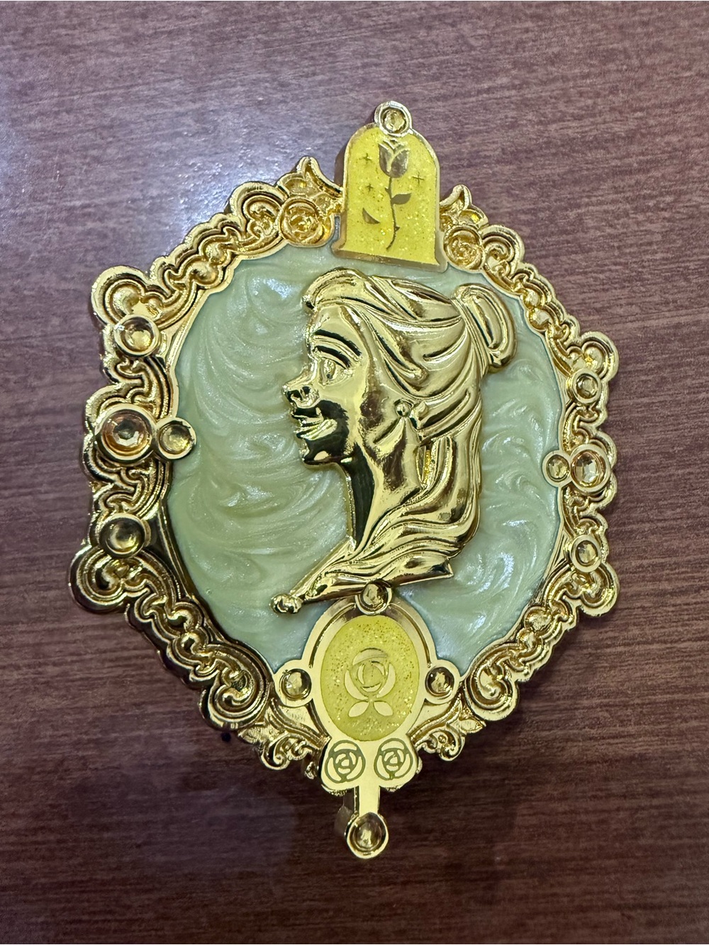 Box lunch belle brooch pin Disney
